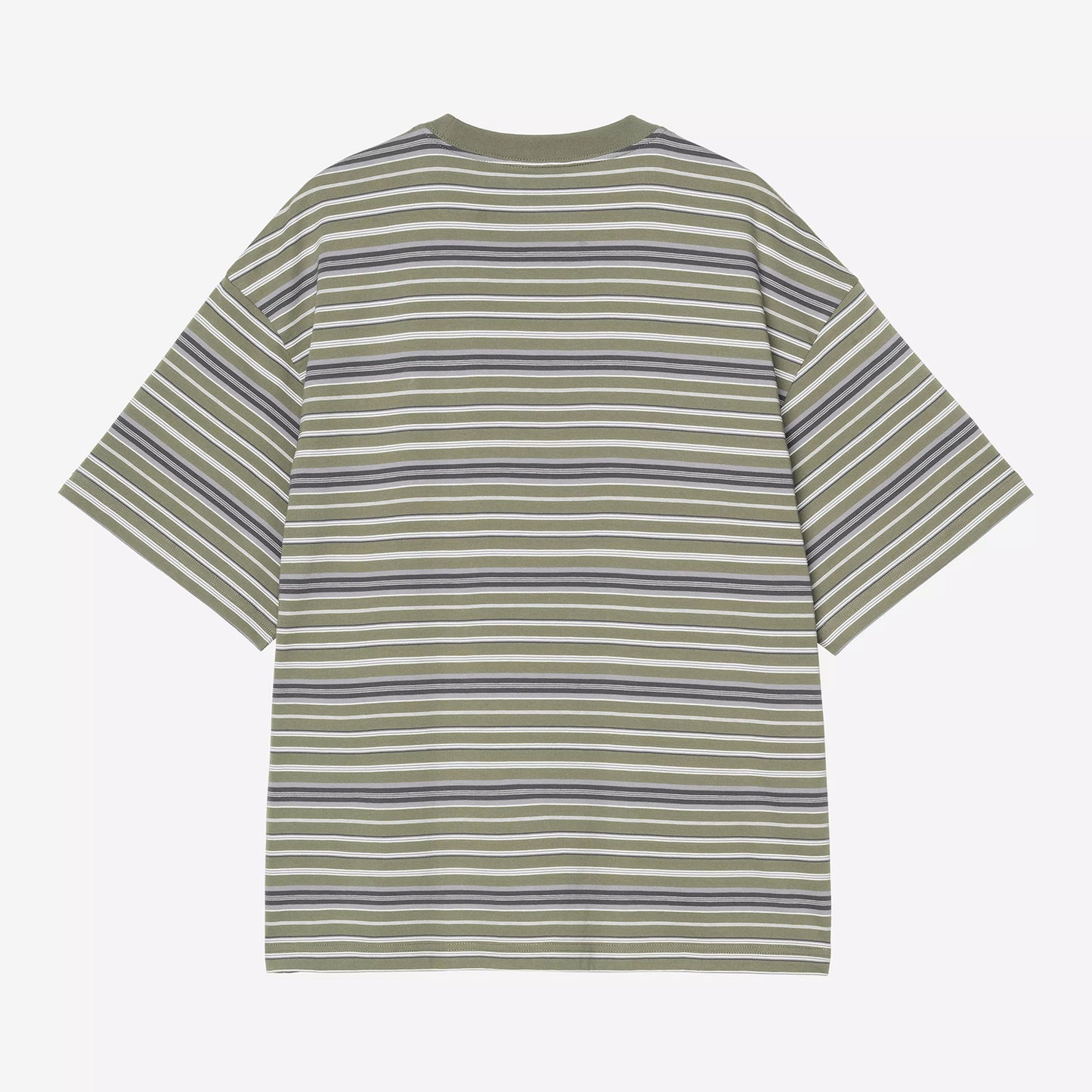 S/S Zane T-Shirt - Zane Stripe, Dollar Green