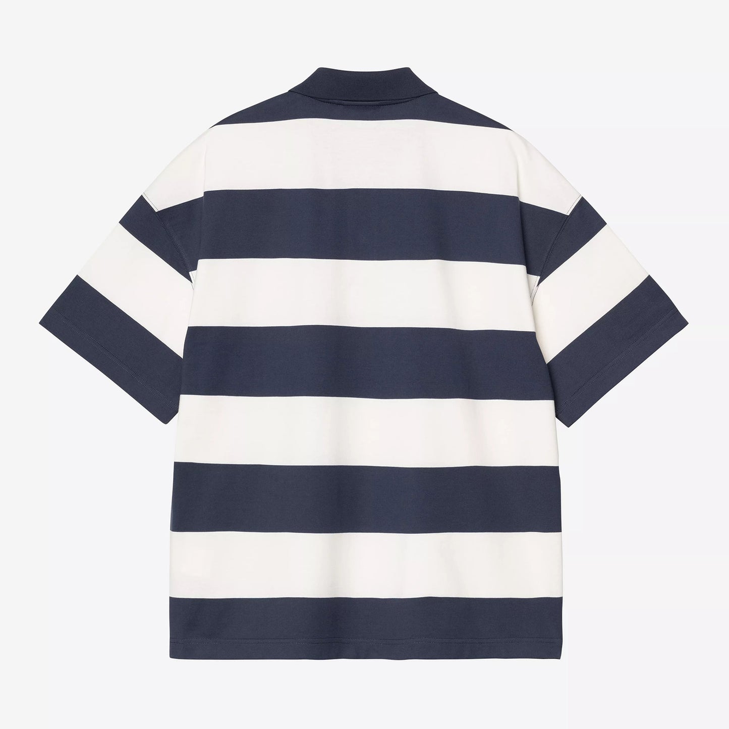 S/S Delray Polo - Delray Stripe, Blue