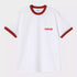 S/S IP Ringer T-Shirt - White / Red
