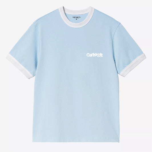 S/S IP Ringer T-Shirt - Icaria / White