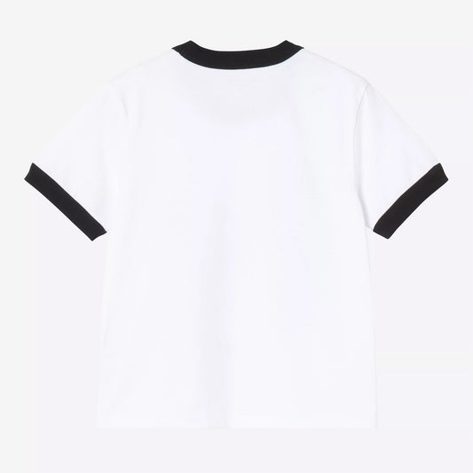 W' S/S IP Ringer T-Shirt - White / Black