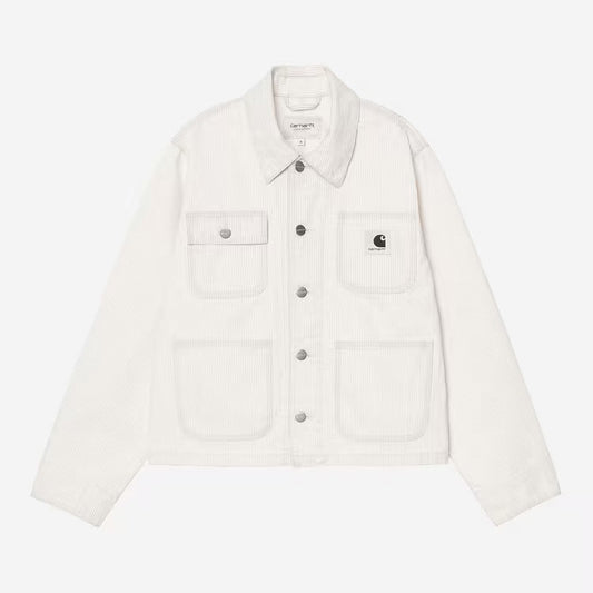 W' Mercer Chore Coat Mercer Stripe, Graphite / Wax bleached