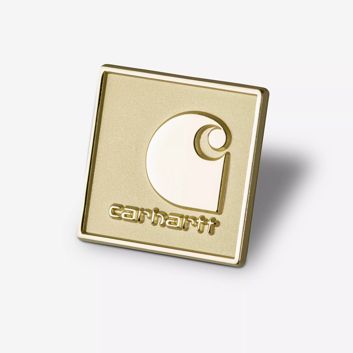Square Label Pin - Gold