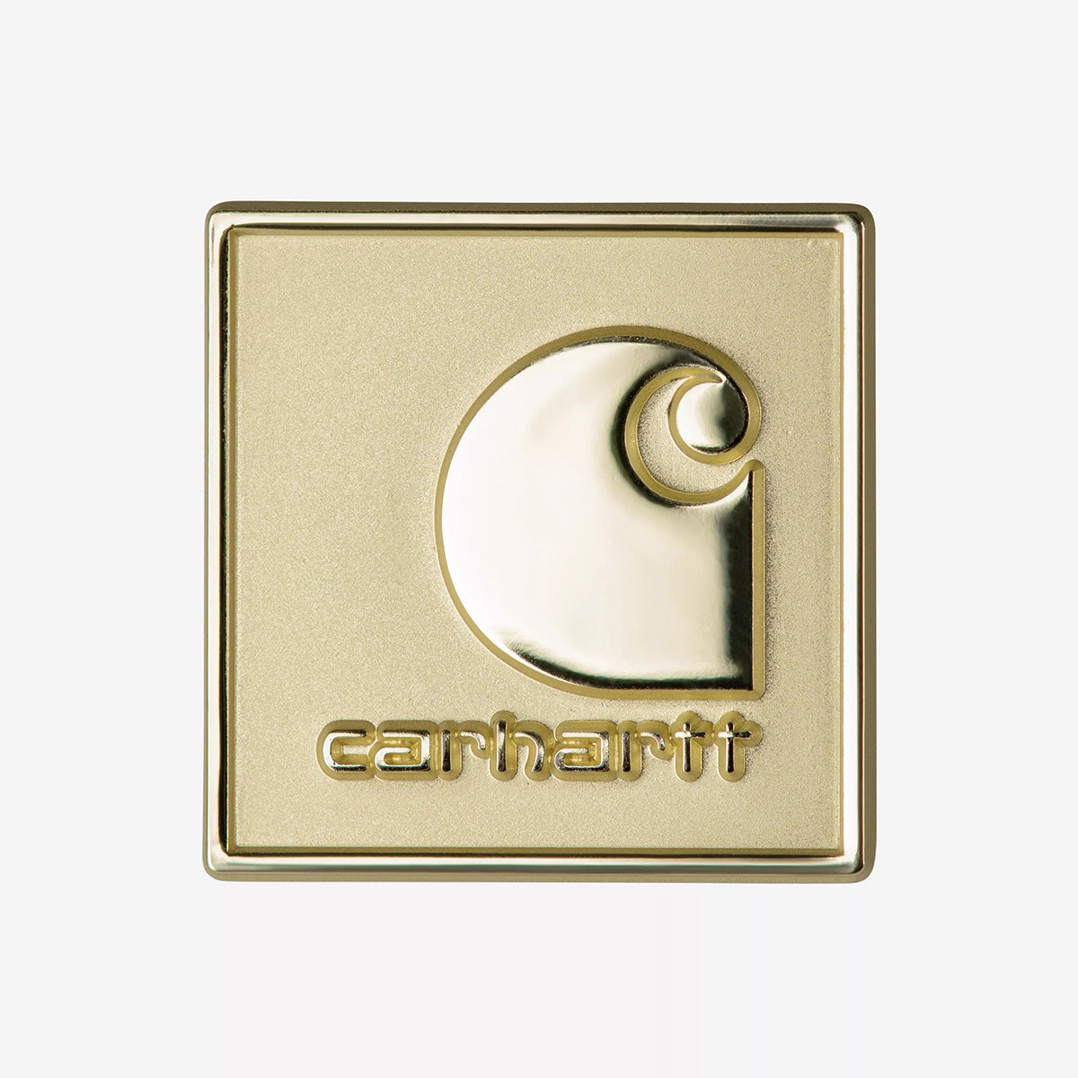 Square Label Pin - Gold