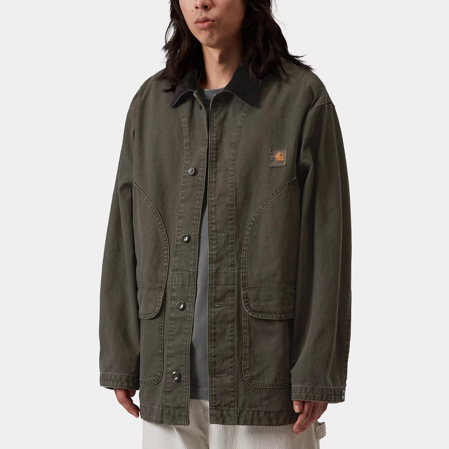 Prescott Coat - Oxide Green / Black (Garment Dyed)