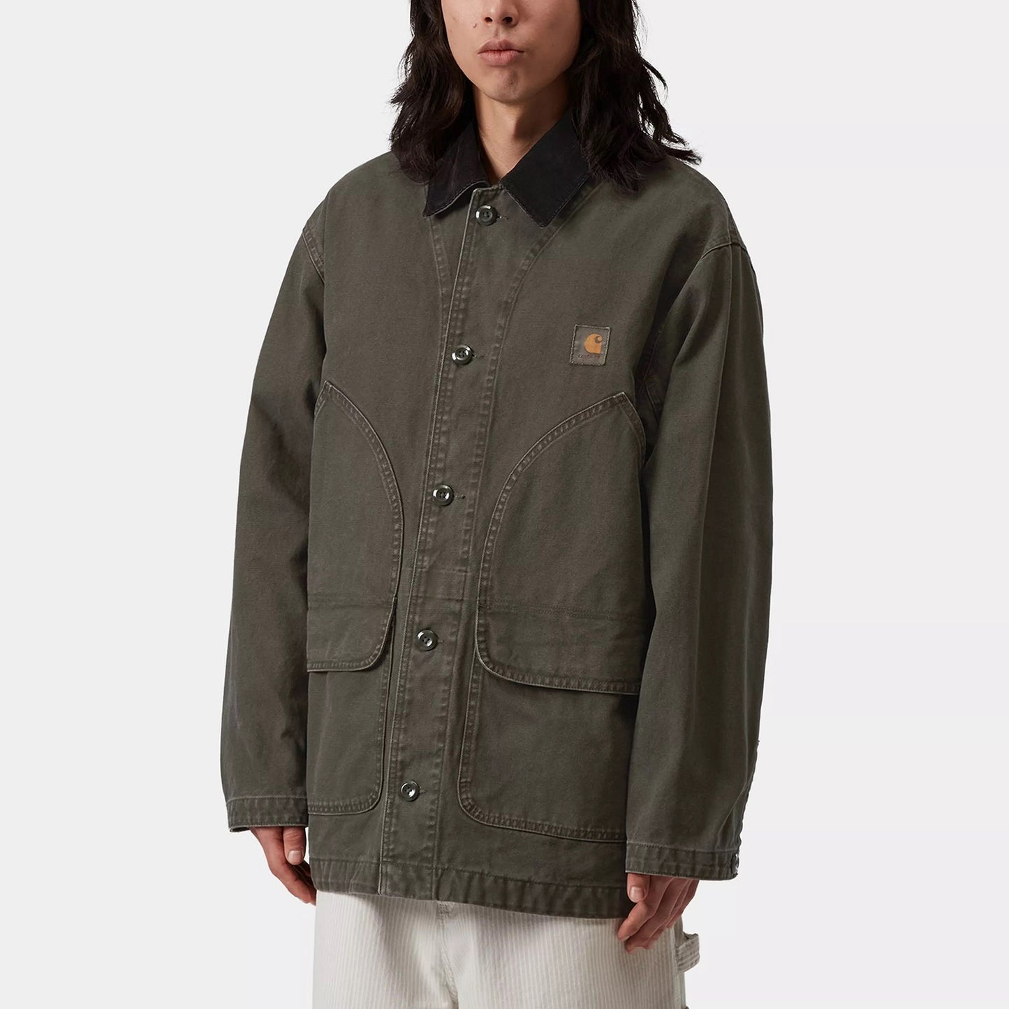 Prescott Coat - Oxide Green / Black (Garment Dyed)