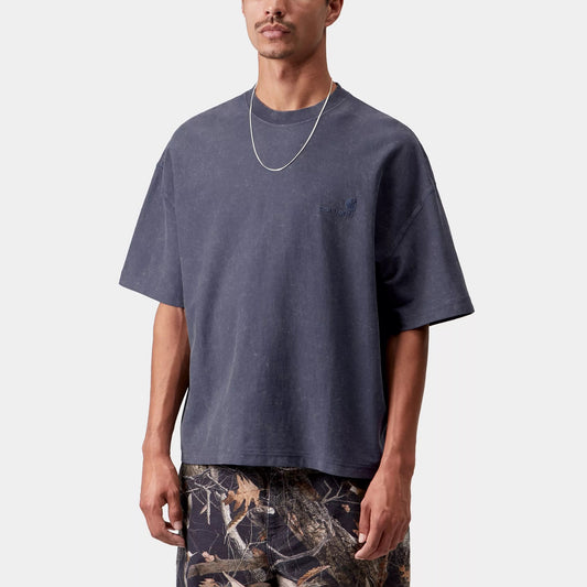 S/S Lambert T-Shirt - Dark Navy moon wash