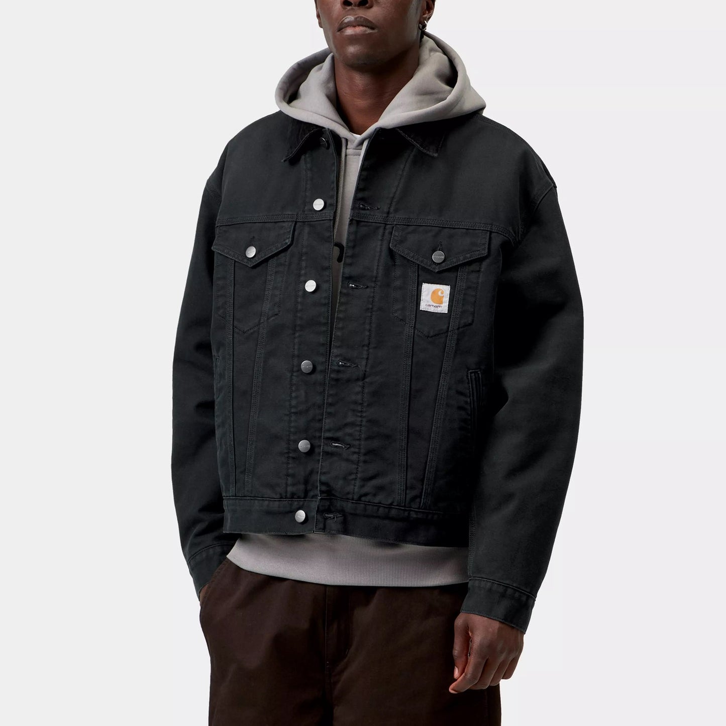 OG Trucker Jacket - Black / Black stone canvas