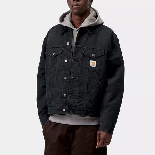 OG Trucker Jacket - Black / Black stone canvas