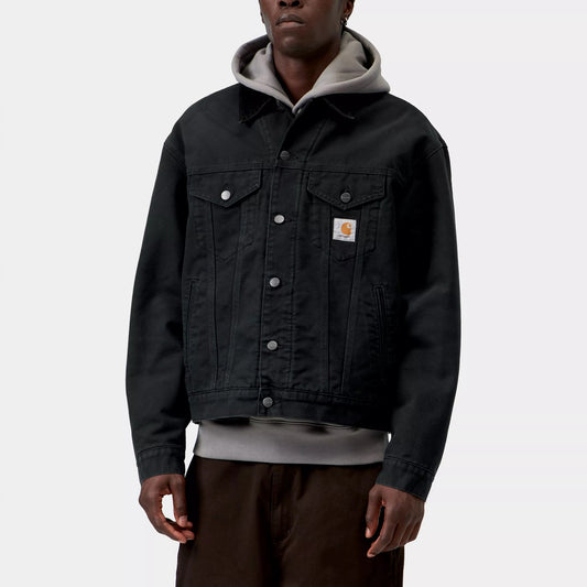 OG Trucker Jacket - Black / Black stone canvas