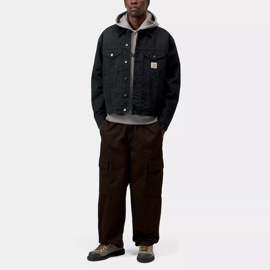 OG Trucker Jacket - Black / Black stone canvas