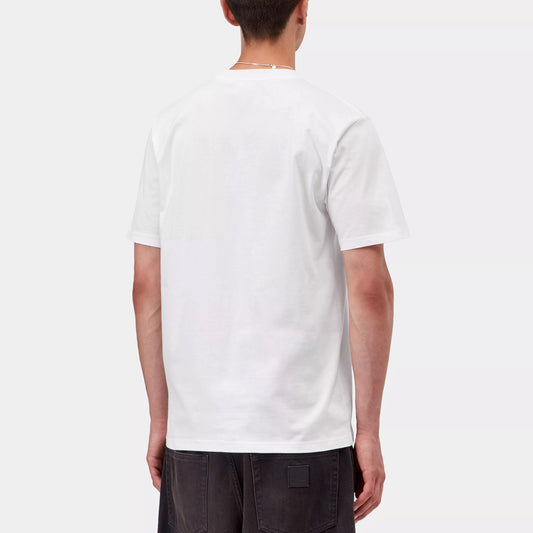 S/S Small Heart T-Shirt - White/Red