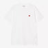 S/S Small Heart T-Shirt - White/Red