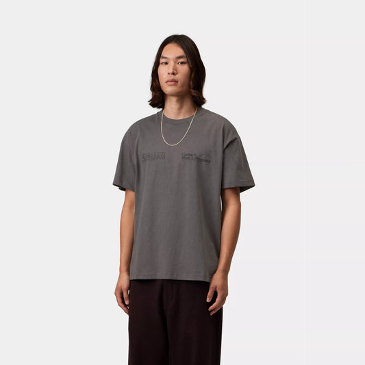 S/S Boxed T-Shirt - Soot, Garment Dyed