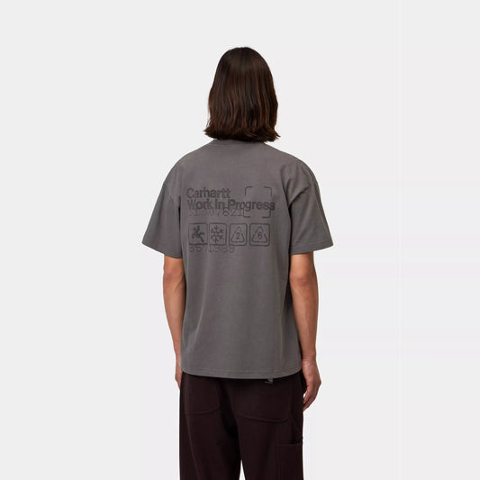 S/S Boxed T-Shirt - Soot, Garment Dyed