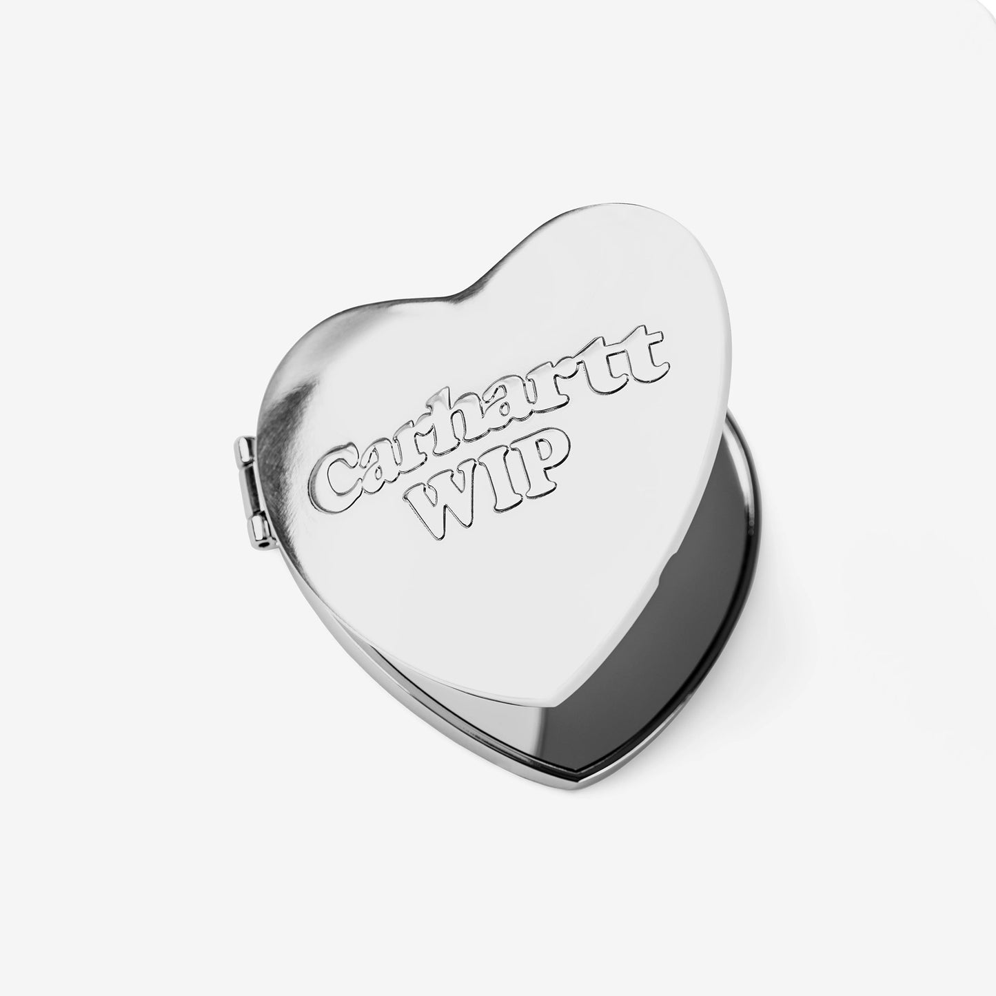 Heart Pocket Mirror - Silver