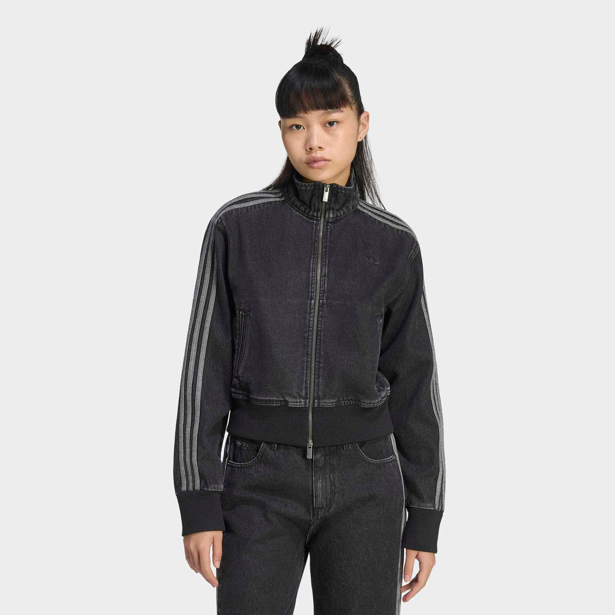 Women's Firebird Denim Track Top - True Black