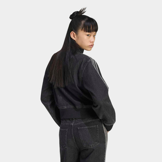 Women's Firebird Denim Track Top - True Black