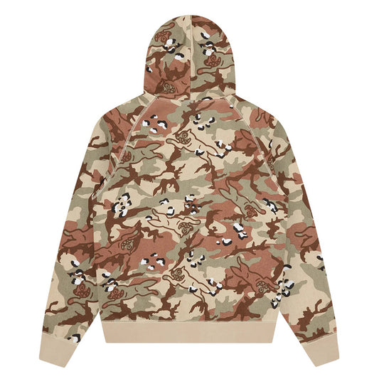 Choc Chip Running Dog Zip Through Hood - Camo