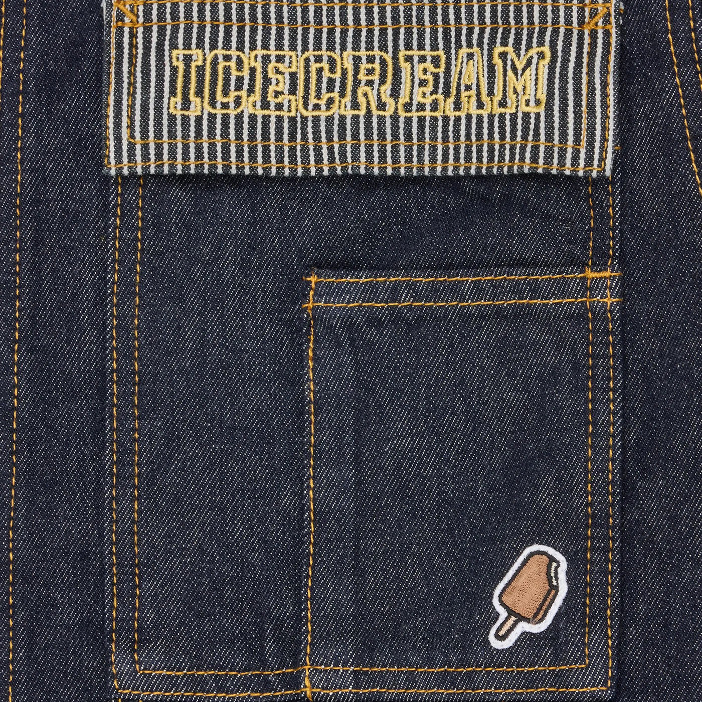 Hickory Panel Denim Trucker Jacket - Indigo