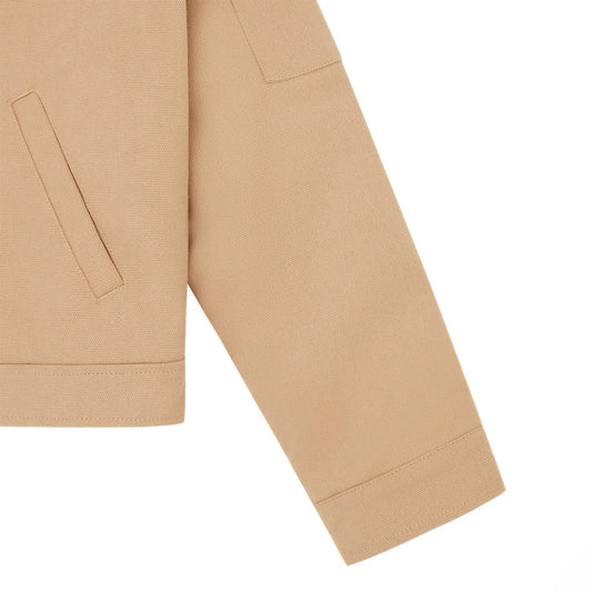 Womens Team IC Cropped Work Jacket - Beige