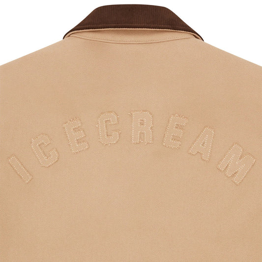 Womens Team IC Cropped Work Jacket - Beige