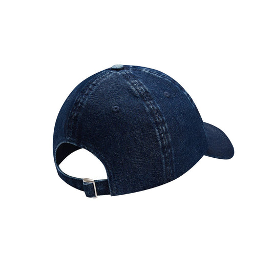 Distressed Running Dog Dad Cap - Indigo