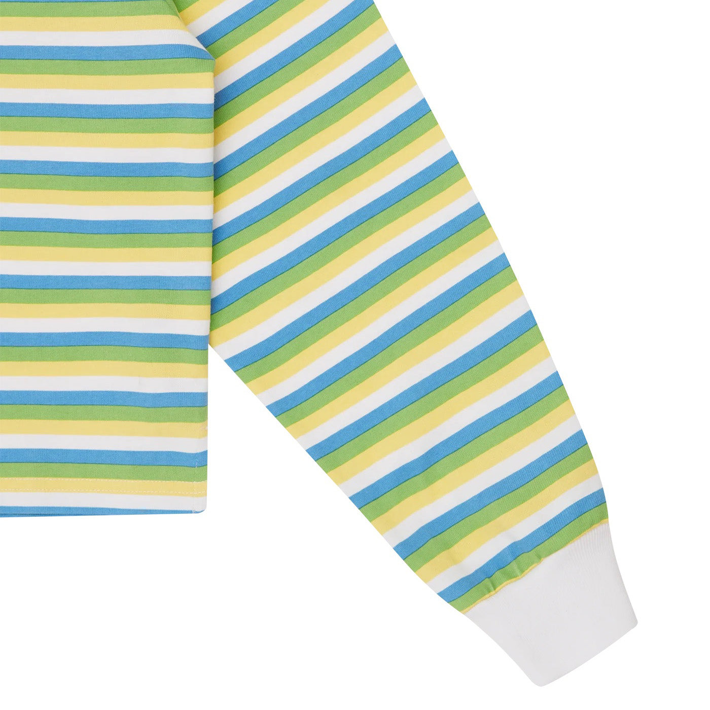 Womens Popsicle Striped Cropped Rugby Shirt - Multi