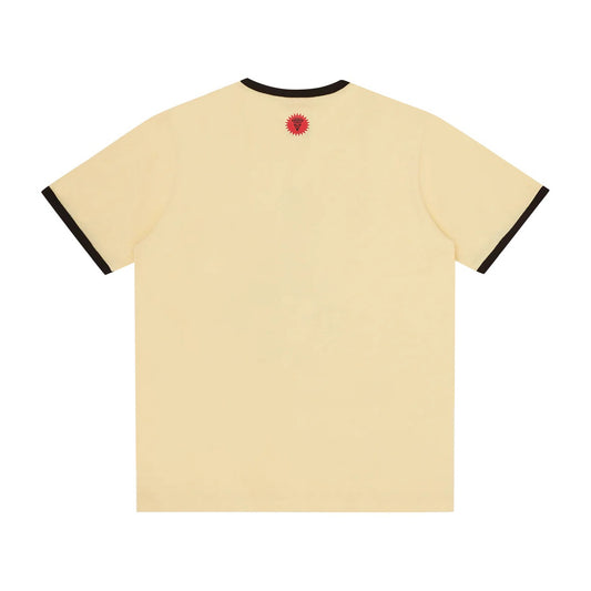 Womens Cherry Ringer T-Shirt - Yellow