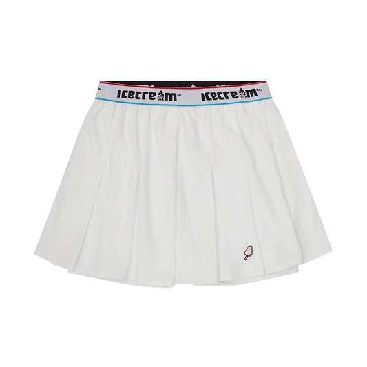 Soft Serve Pleated Skirt - White