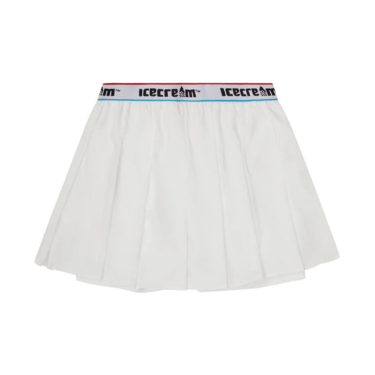 Soft Serve Pleated Skirt - White
