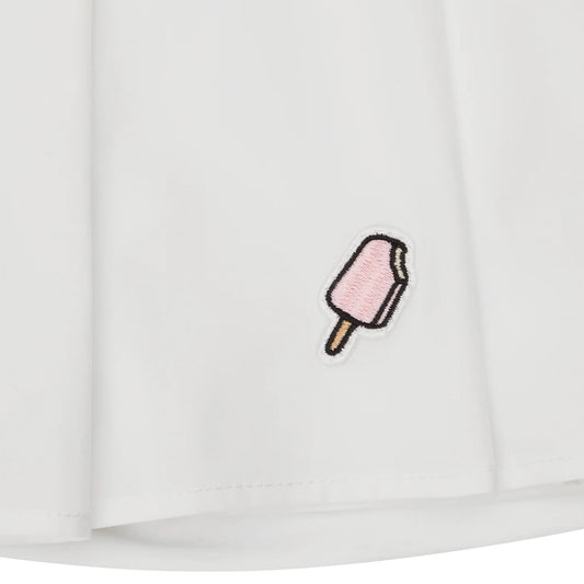 Soft Serve Pleated Skirt - White