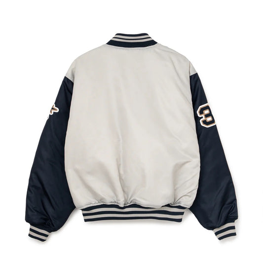Nylon Varsity Jacket - Grey