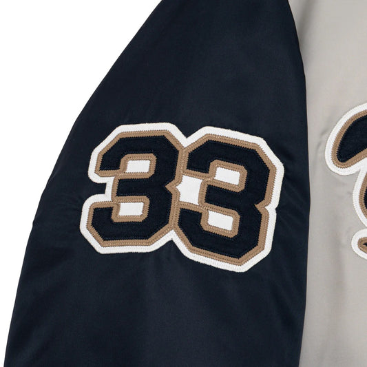 Nylon Varsity Jacket - Grey