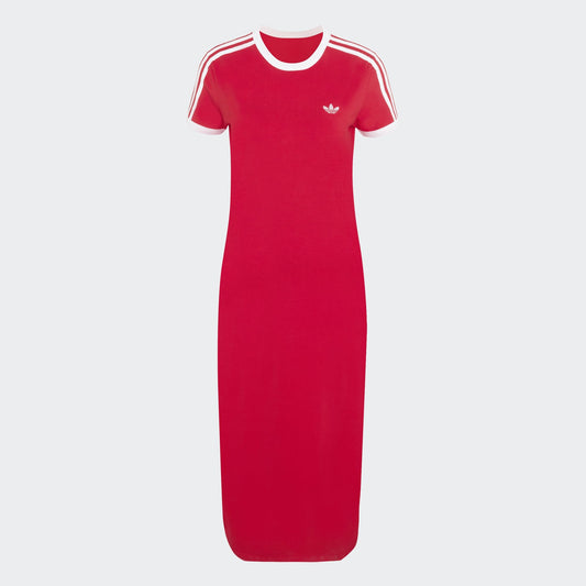 3 Stripes Dress (Slim) - Better Scarlet / White