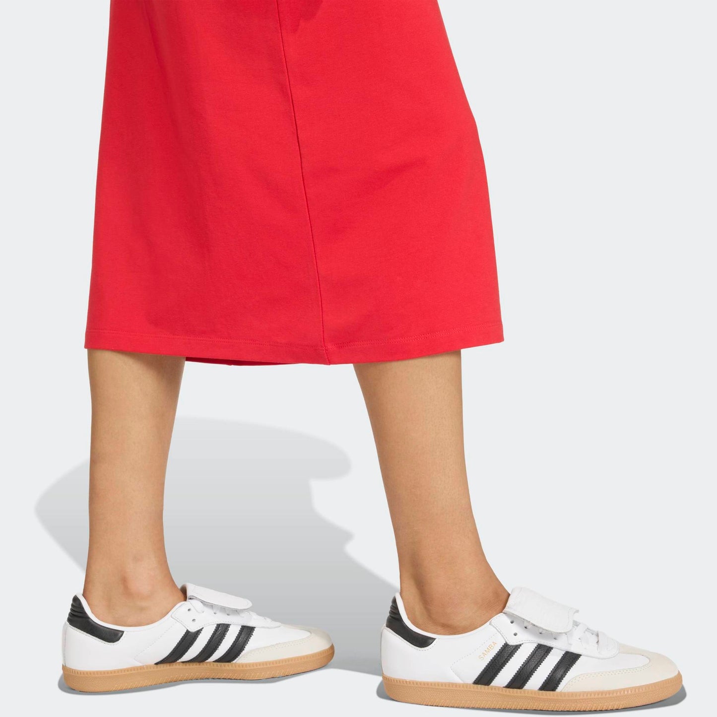 3 Stripes Dress (Slim) - Better Scarlet / White