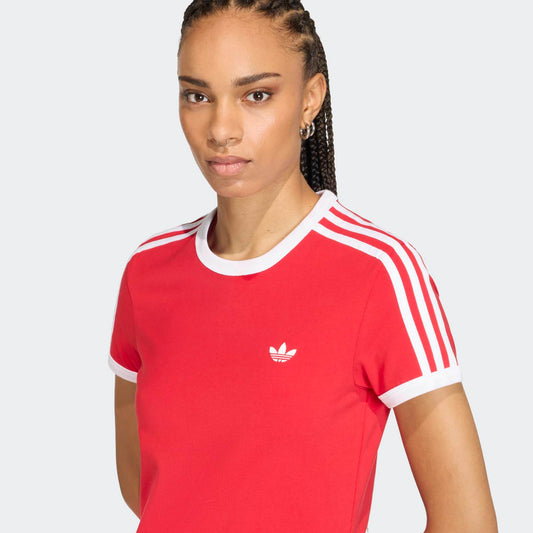 3 Stripes Dress (Slim) - Better Scarlet / White