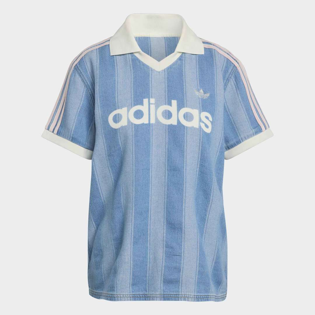 W' Denim Football Jersey - Indigo Denim