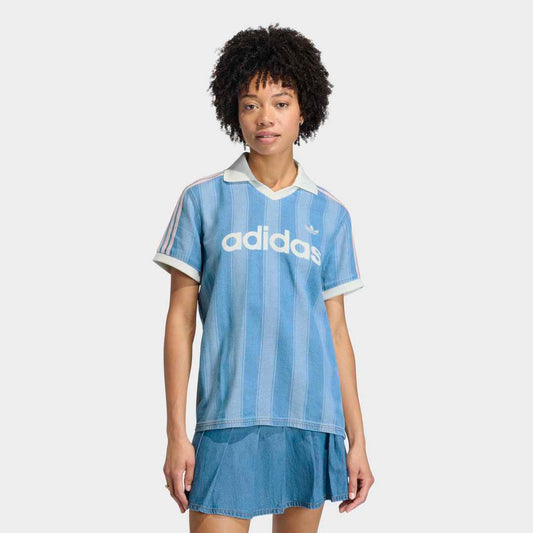W' Denim Football Jersey - Indigo Denim