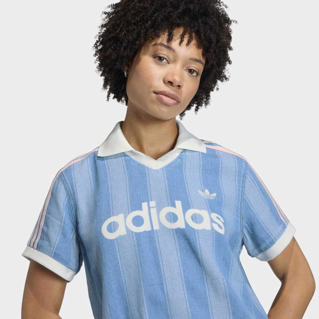 W' Denim Football Jersey - Indigo Denim
