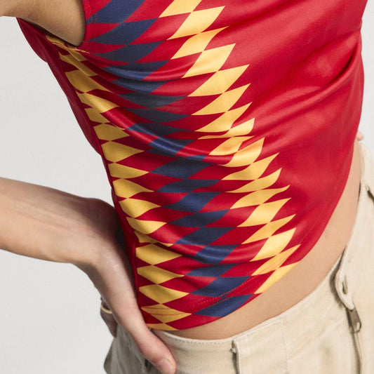 Women's Spain Reconstructed Bring Back Jersey - Red