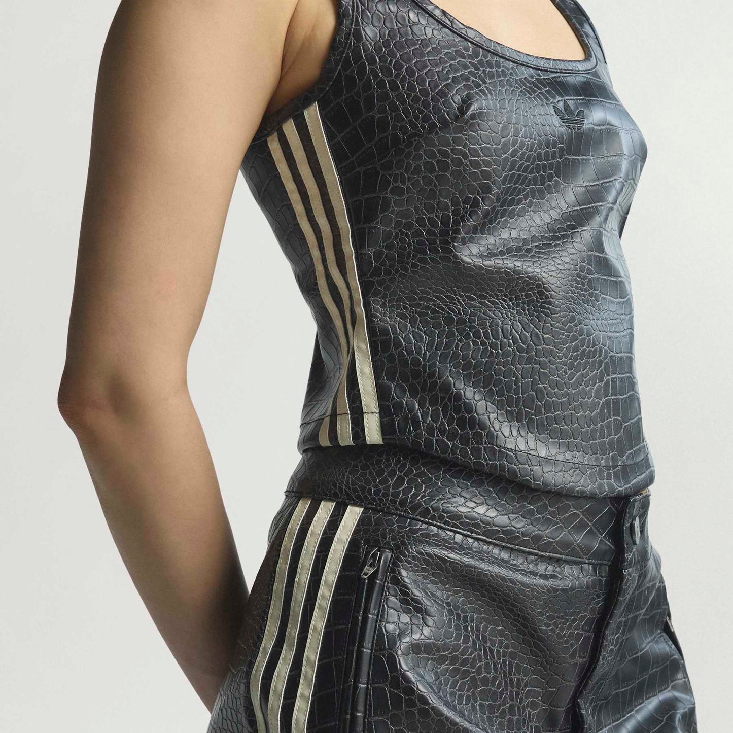 Pleather Corset - Black