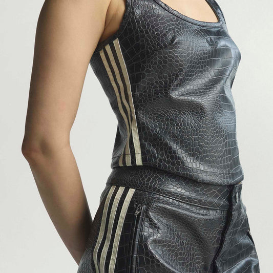 Pleather Corset - Black