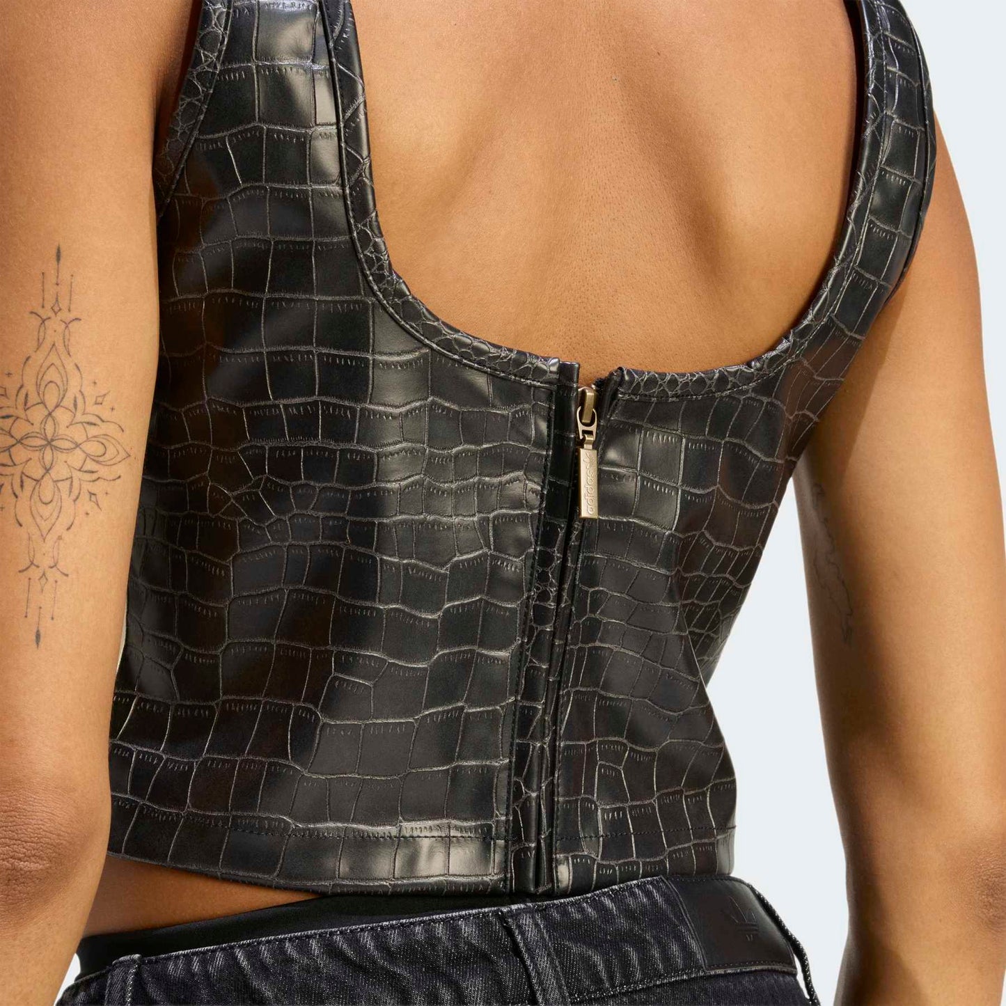 Pleather Corset - Black