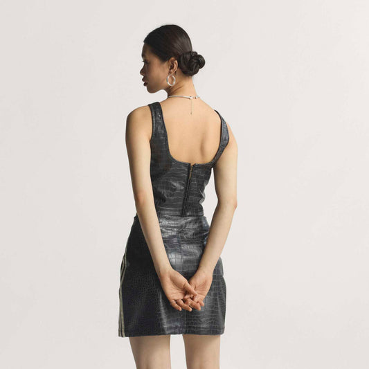 Pleather Corset - Black