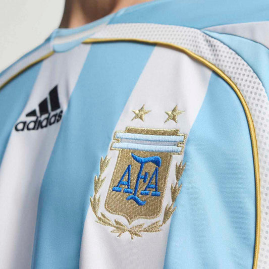 Argentina '06 Home Jersey - White / Clear Blue