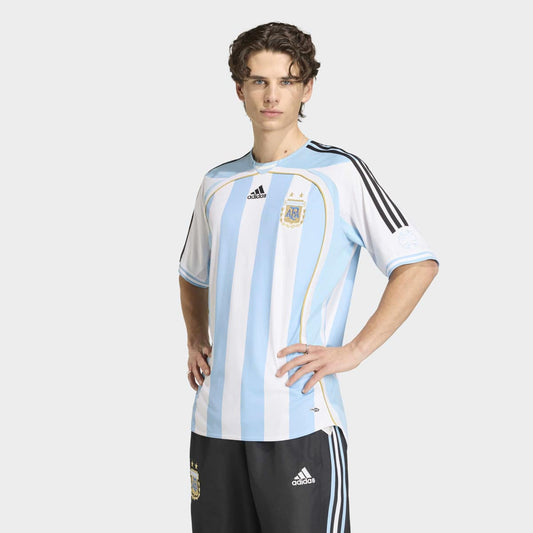 Argentina '06 Home Jersey - White / Clear Blue