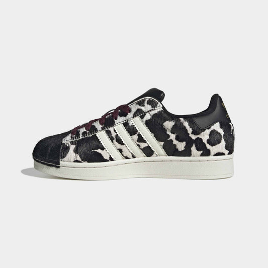 Women's Superstar II - Core Black / Off White / Maroon