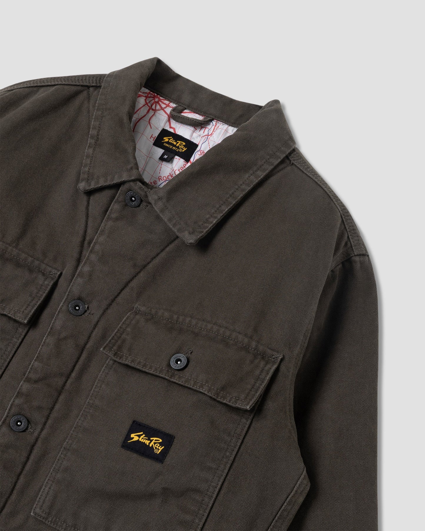Lined Trucker Jacket - Charcoal Duck