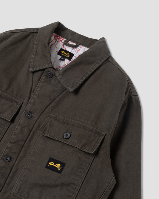 Lined Trucker Jacket - Charcoal Duck